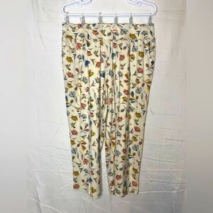 Lug Boomerang Bottom Cream Floral Lounge/Pajama Bottoms